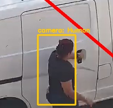 Zoom on the region the camera flagged