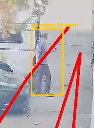 Zoom on the region the camera flagged