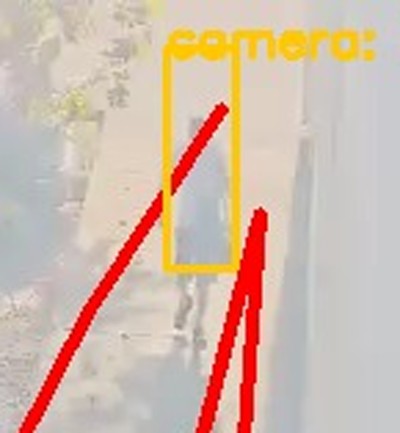 Zoomed region the camera flagged